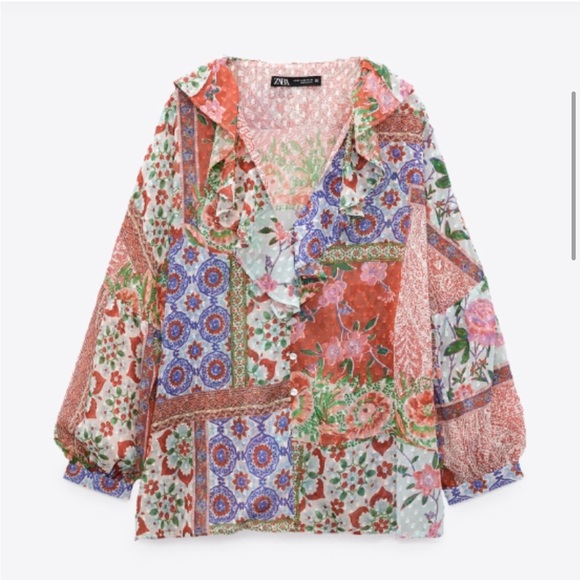 ZARA Blouse Women's Size Small NWT - Picture 3 of 5